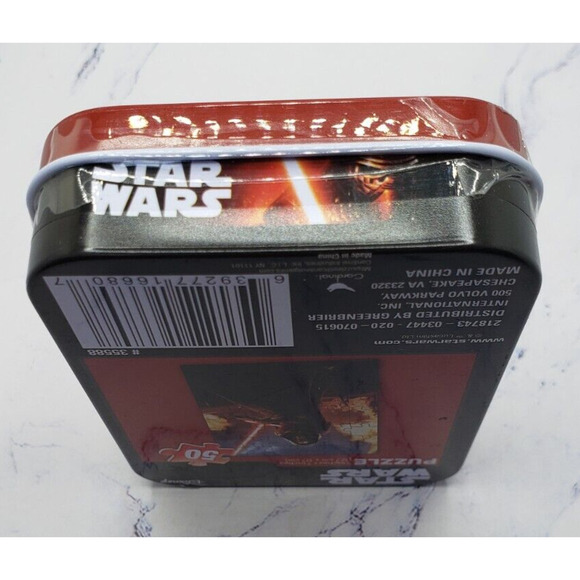 Disney Star Wars The Force Awakens 50 Piece Mini Puzzle 5x7 in Collectible Tin - Picture 5 of 6